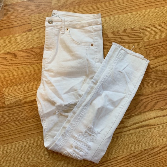 white ripped skinny jeans - Picture 1 of 5